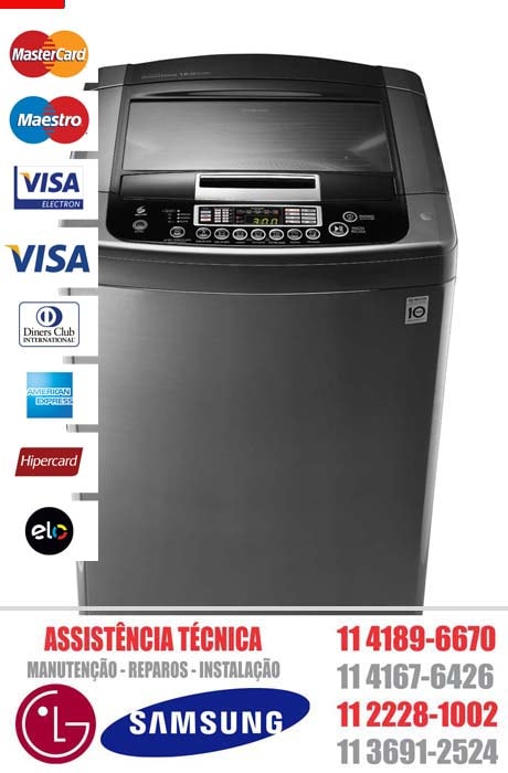 Assistência Lavadora Roupas LG e Samsung